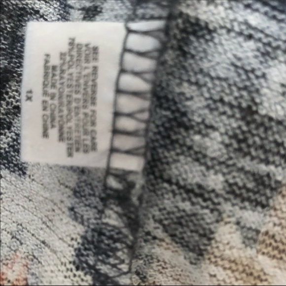 Bobeau Plus Size Aztec Tribal Global Ikat Print Cardigan (Nordstrom Brand) 1X - Picture 10 of 10